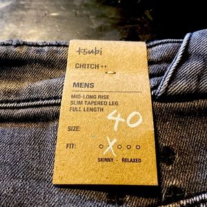 Black pre~wash Ksubi distressed jean